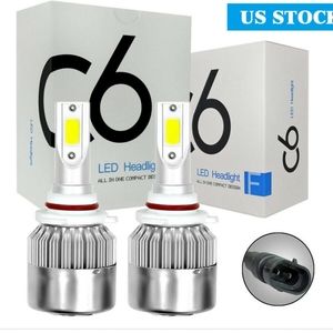 C6 9005/9006 LED HEADLIGHT 36W 3800LM Xenon White Super Bright